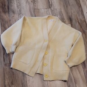Beautiful Yellow Oversized Cardigan
